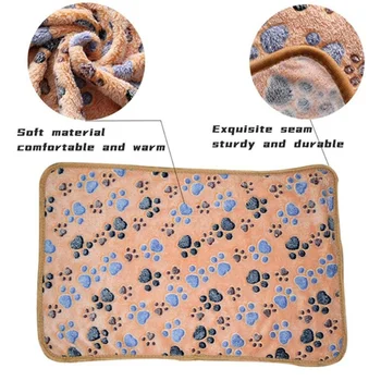 Soft Fluffy High Quality Pet Blanket Cute Cartoon Pattern Pet Mat Warm and Comfortable Blanket for Cat Dogs 5
