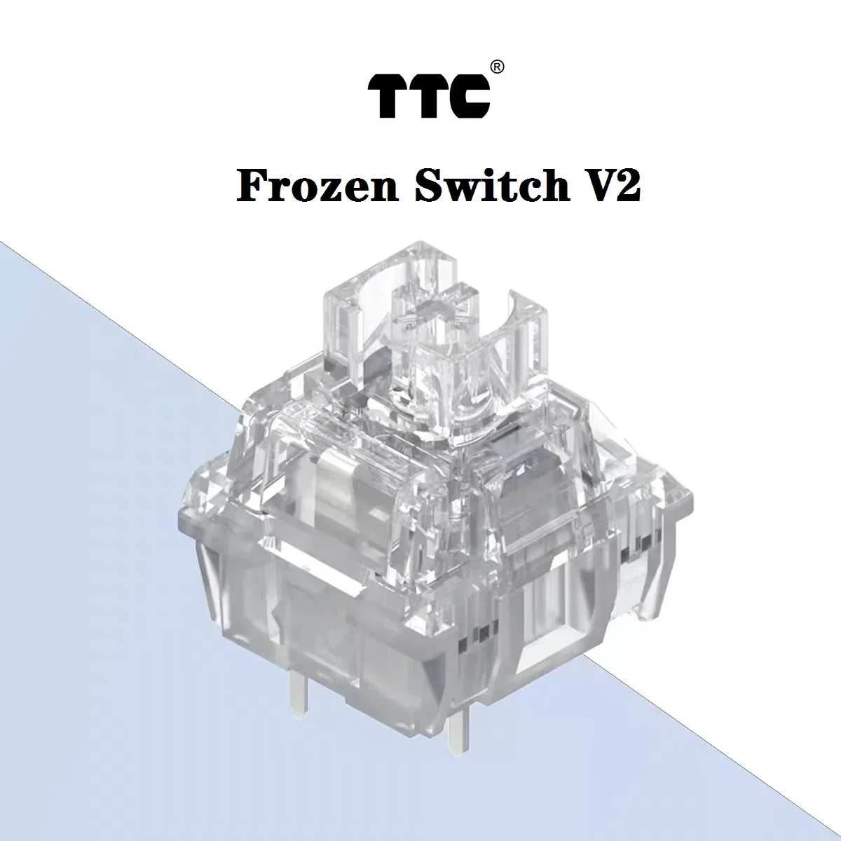 Teclado Mecânico Ttc-frozen Switch v2 Interruptores Silenciosos Pinos Linear 39gf Rgb Transparente Teclado de Jogos Personalizado para Gamer