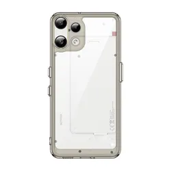 Enhanced Acrylic Backplane Phone Case with TPU Border - Sleek, Durable Protective Cover for Nothing Phone (3a) Lite (Gray)