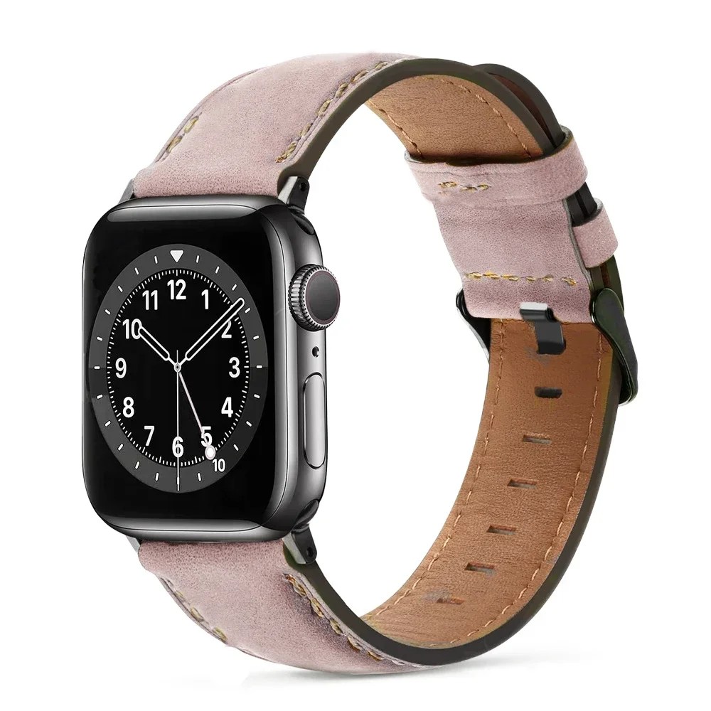 Vintage Luxury Leather Watch Strap