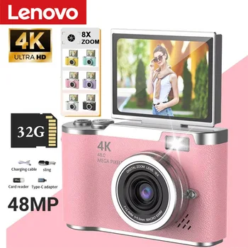 Xiaomi 4k CCD 8X Zoom digitale Fotocamera digitale per studenti 48MP Fotocamera digitale portatile 180 °   Fotocamera selfie con schermo ribaltabile