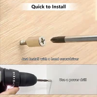 Self-Tappingสกรูตู้ลามิเนตชั้นวางหมุดลื่นชั้นวางห้องครัวแก้วเฟอร์นิเจอร์ตู้เสื้อผ้าชั้นวางPins 5