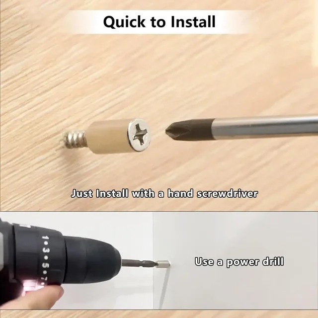 Self-Tappingสกรูตู้ลามิเนตชั้นวางหมุดลื่นชั้นวางห้องครัวแก้วเฟอร์นิเจอร์ตู้เสื้อผ้าชั้นวางPins 5