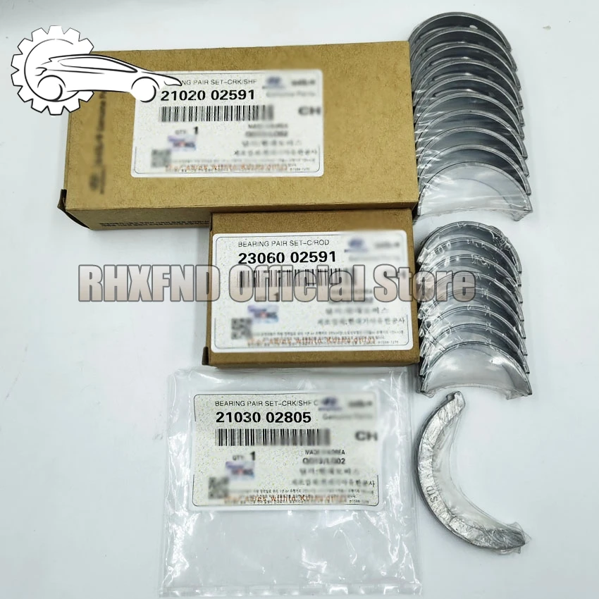 Engine Main Bearing Connecting Rod Bearing For G4LA G4HC Hyundai Hatchback Santro Kia Picanto Atos 0.8 1.0 1.1L 21020-02591