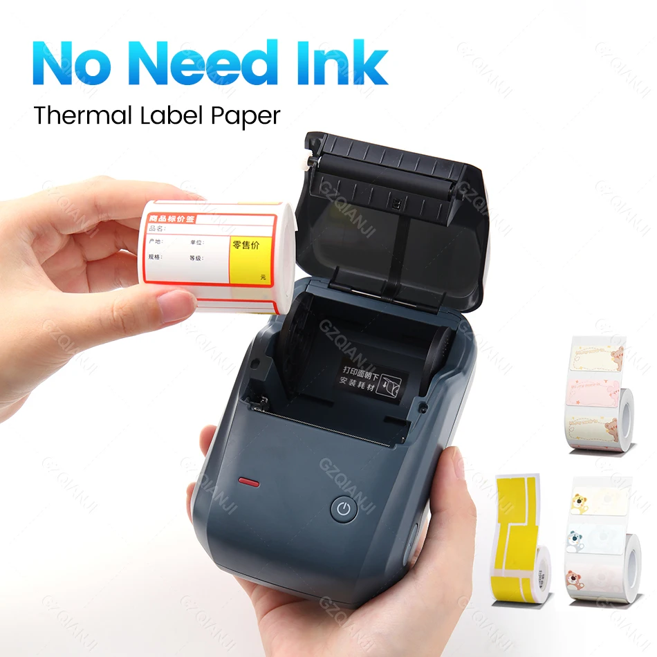 Niimbot b1 Impressora de Etiquetas Portátil Bluetooth Móvel Autoadesivo Autoadesivo Papel Rolo Máquina de Etiquetas Jóias - Imagem 2