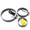 Pro Round Pancake Mold with Egg Ring Nonstick Stainless Steel Breakfast Maker Tool for Crepes Home & Commercial Use Cooking Mold 4