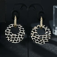 Allyson Leopard Acrylic Geometric Earrings 4