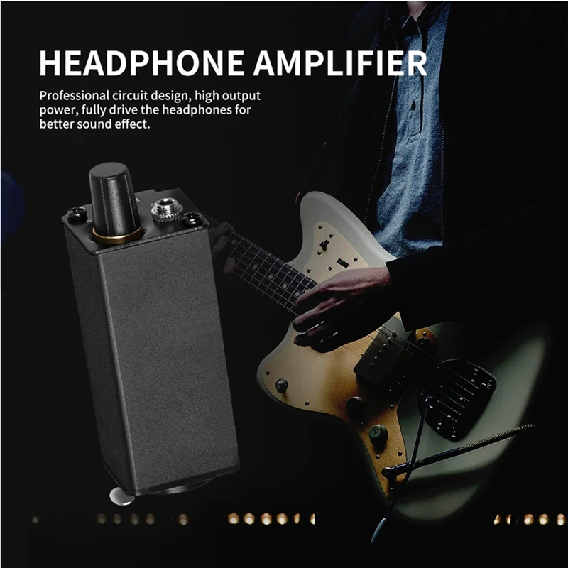 GROCE-미니 HIFI 헤드폰 앰프 XLR 3.5MM 오디오 인터페이스 앰프 변환기 클립 마운트 휴대용 헤드폰 앰프