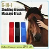 Horse Grooming Brush Massage Cleaning Flea Tick Removal Rubber Hair Comb Accessories Body Mane 6 In 1 Tail Bristle riding Brush 1
