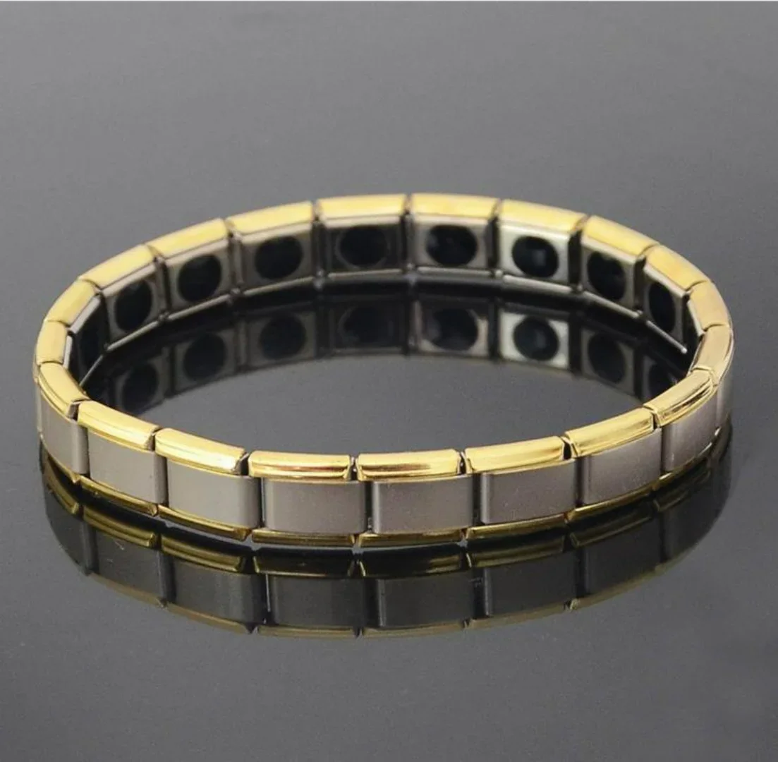 Stainless Steel Braided Magnet Energy Bracelet Bangle Help Relieve Arthriti Pain Promote Blood Circulation Men Health Jewelry