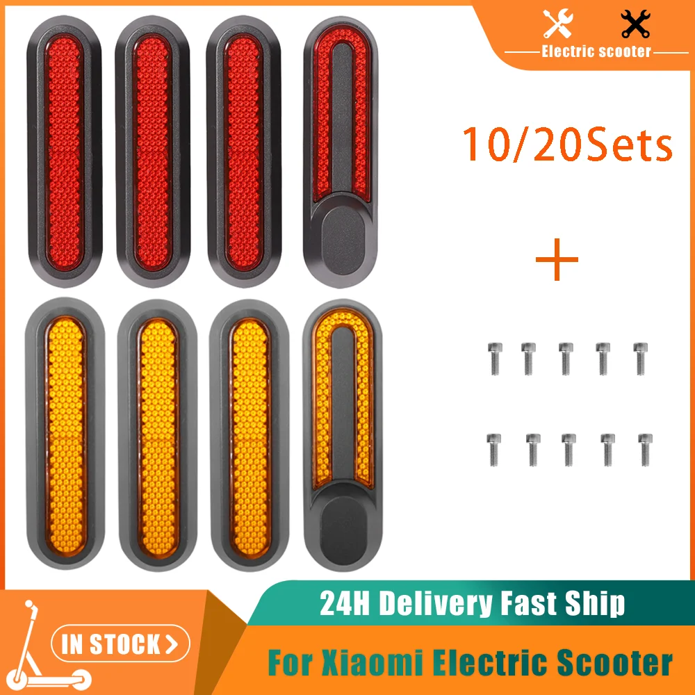 

10/20Sets Wheel Cover Protect Shell For Xiaomi Pro 2/1s/M365 Pro Scooter Front Rear Safety Reflective Tube Night Reflector Parts