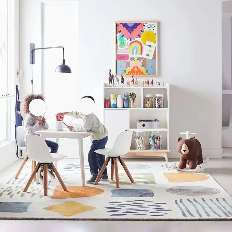 Living Room Carpets Cute Cartoon Children's Room Rug Nordic High-grade Sofa Bedroom Bedside Home Floor Mats Ковер Alfombra 카페트