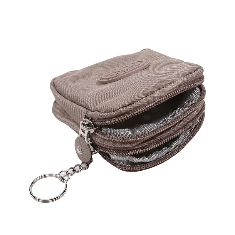 Mini Nylon Coin Purse zipper detail