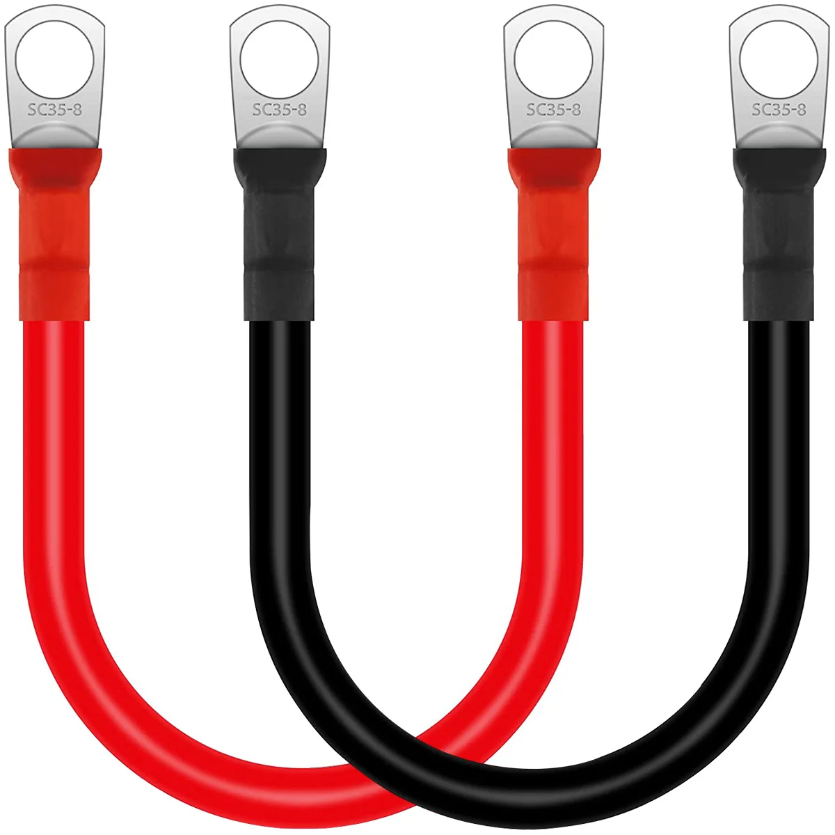 

Новый 2 шт. кабель инвертора для аккумулятора 30 см 12 В 2AWG медный Автомобильный Кабель для аккумулятора водонепроницаемый гибкий красный и черный автомобильные аккумуляторные провода для