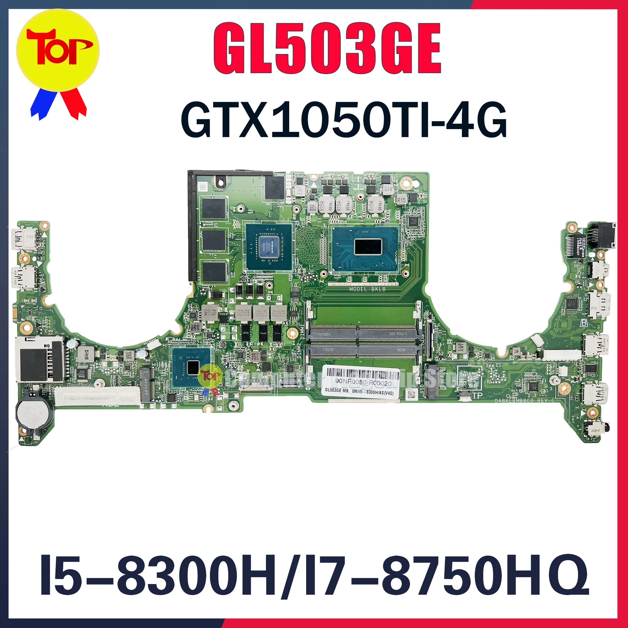 KEFU placa base GL503GE para ordenador portátil, placa base para ASUS ROG STRIX GL503G I7 8750H