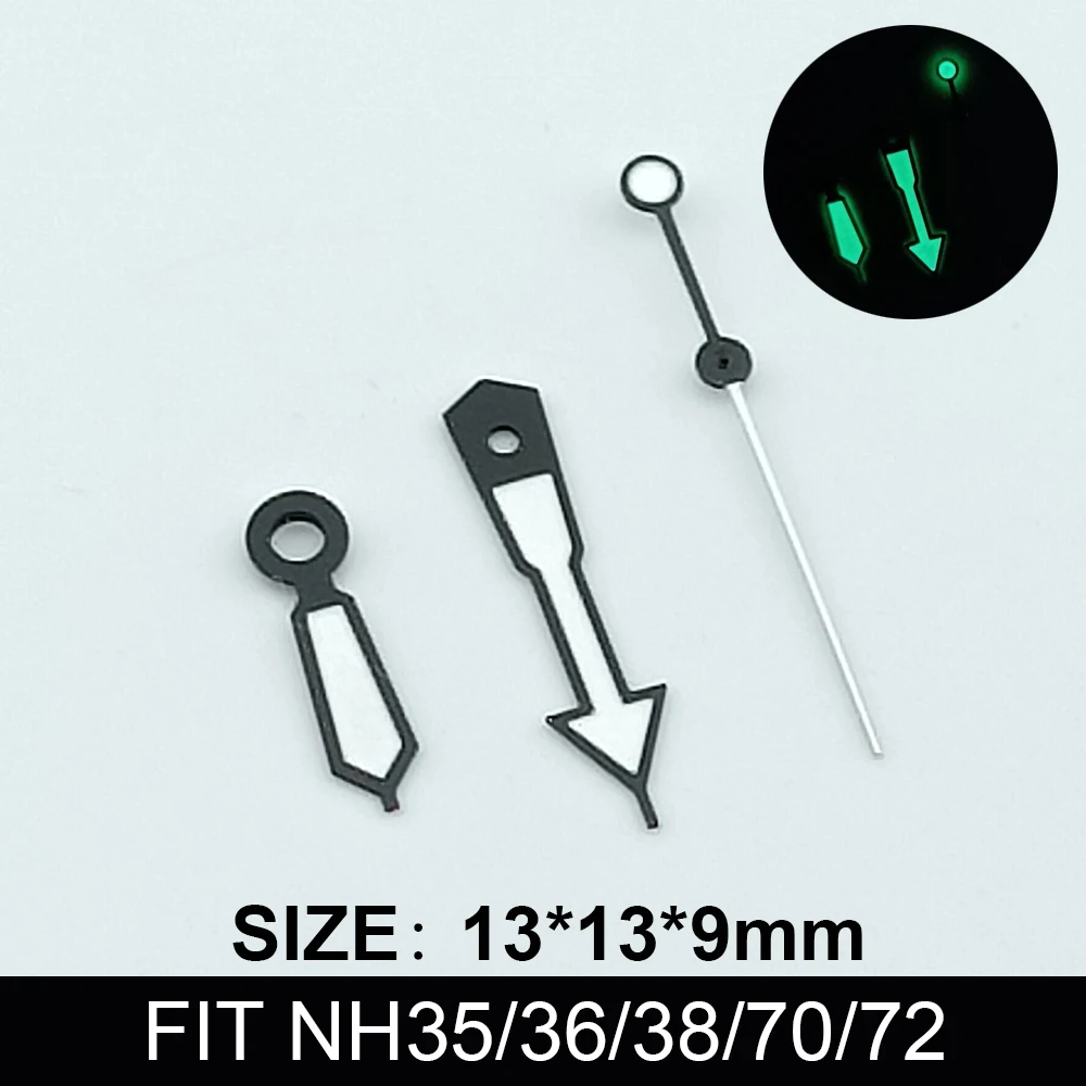 Watch Accessories NH35 NH36 Green Luminous Watch Hands for Automatic Movement watch accessories Watch Parts For Wristwatches