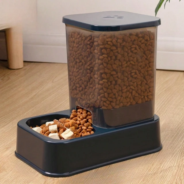 1/2 Pcs Pet Water Dispenser And 1 Pet Food Dispenser Set,  Cat Water Dispensers,  Pet Bowl Feeders 5