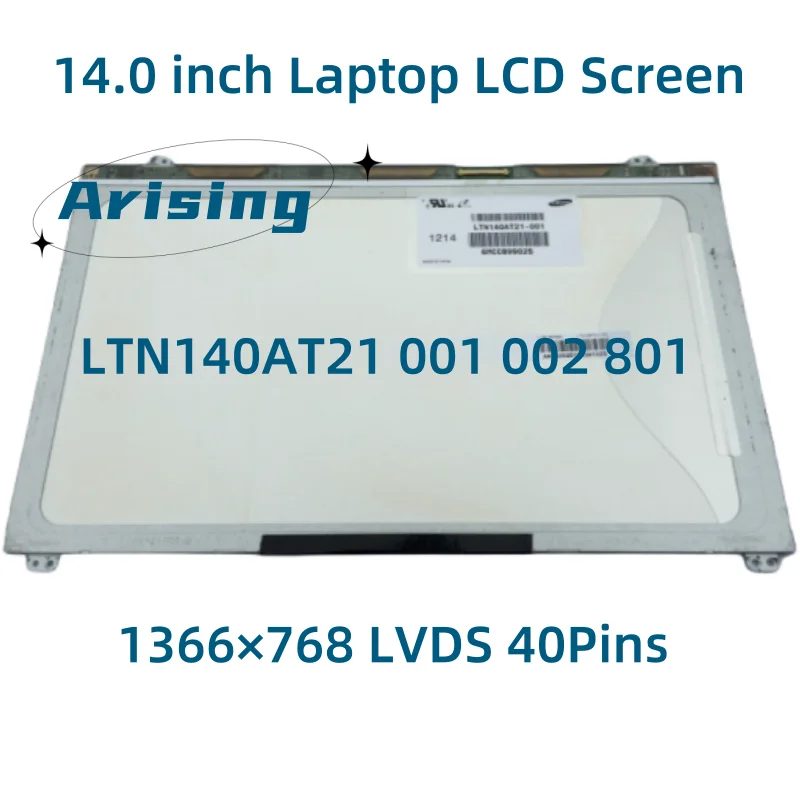 

14 inch For Samsung 1366X768 LTN140AT21-801 LTN140AT21-802 LTN140AT21-001 LTN140AT21-002 LTN140AT21 LCD LED Display Screen