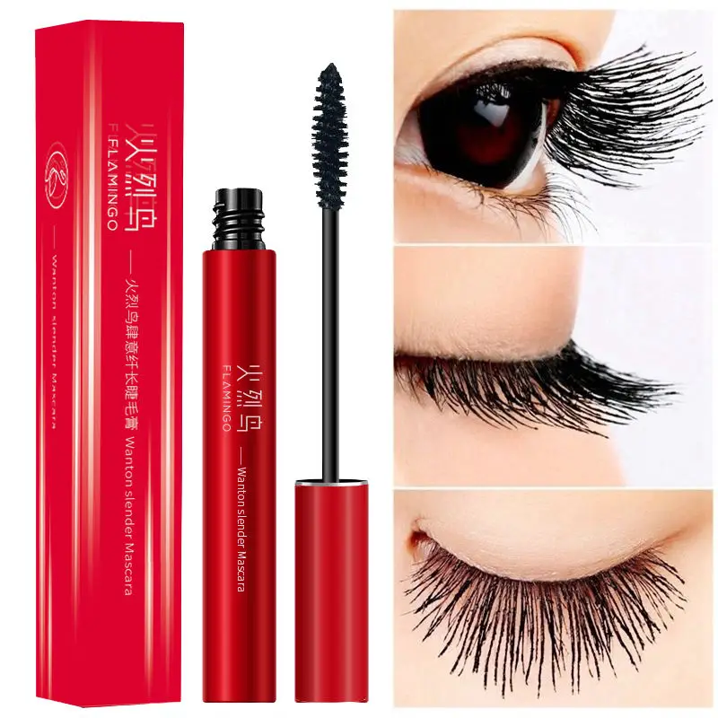 

Flamingo Eye Black Mascara Waterproof Sweat Resistant Elongated Non Smudging Non Fading Dense Slim And Lengthened