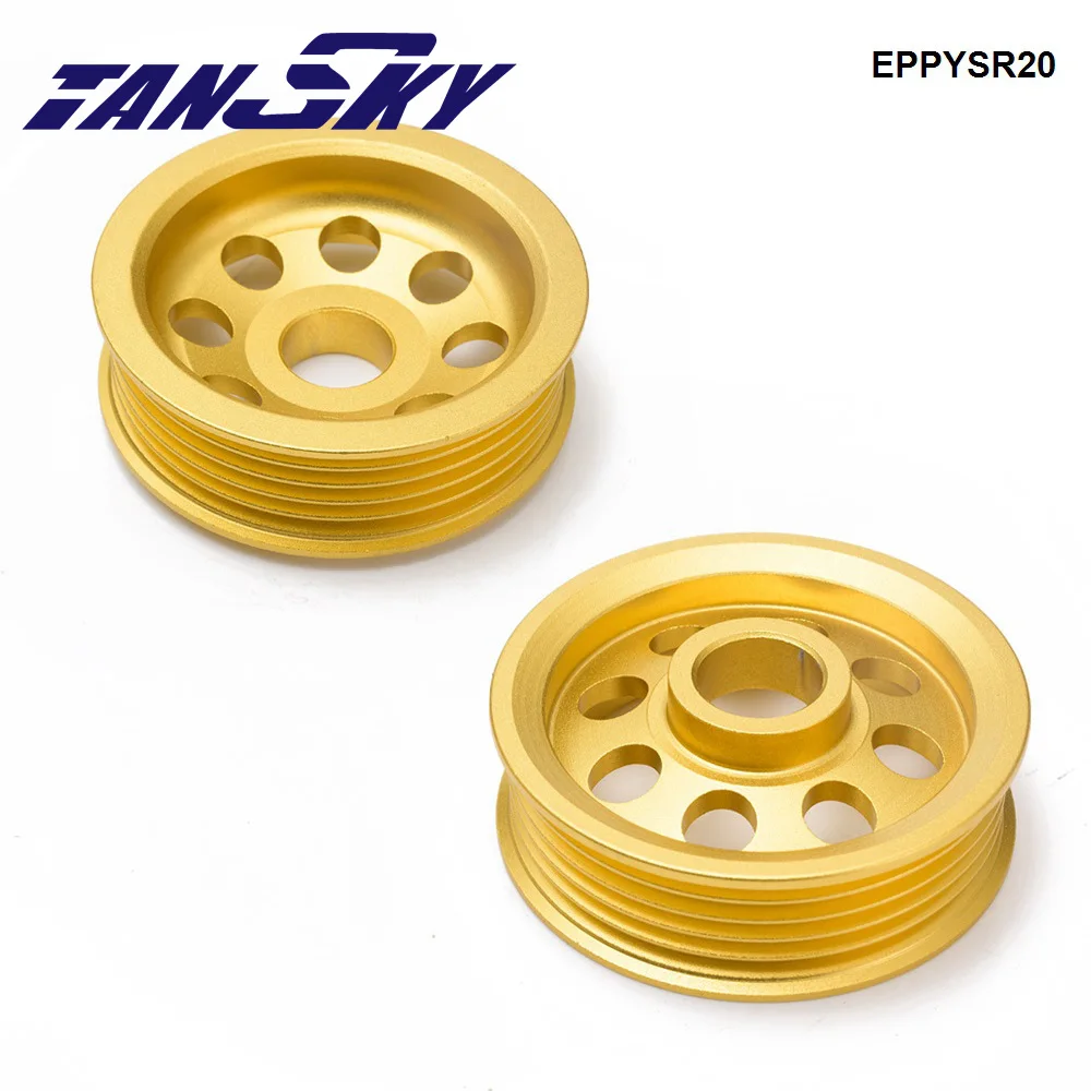 TANSKY Light Weight Pulley Set Performance Water Pump Alternator For Nissan SILVIA S14 S15 SR20 EPPYSR20