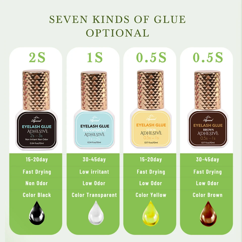 Eyelash Extension Colored Glue Fast Drying Powerful Adhesive For Grafting Colored False Eyelashes Makeup Tools makeup tools,beauty supplies