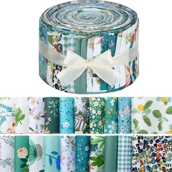 Floral Cotton Patchwork Fabric Strips for Quilting and Sewing - 40 Pieces (Style 1)
