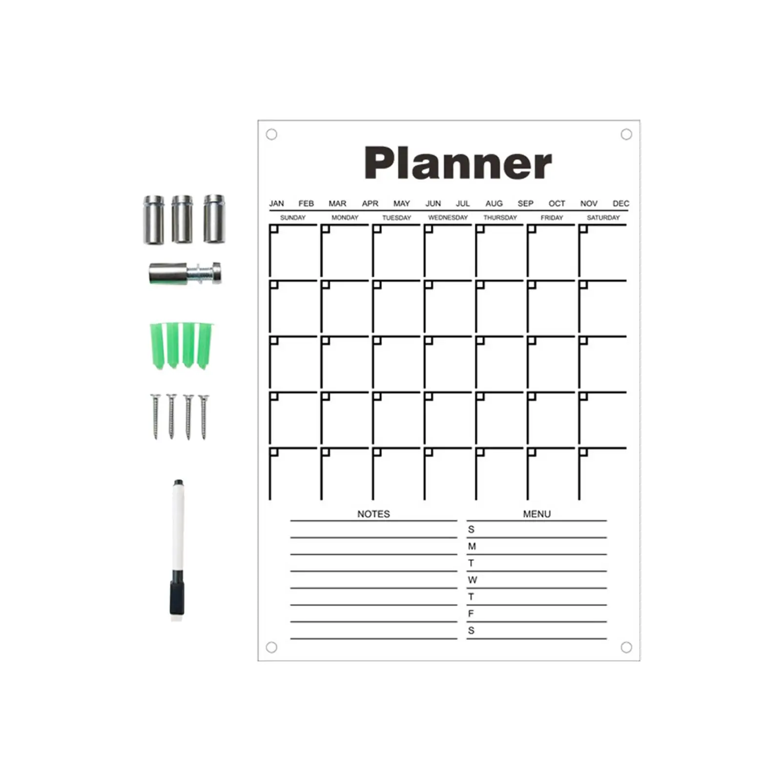 Acrylic to Do List Whiteboard Reusable for Office living Room