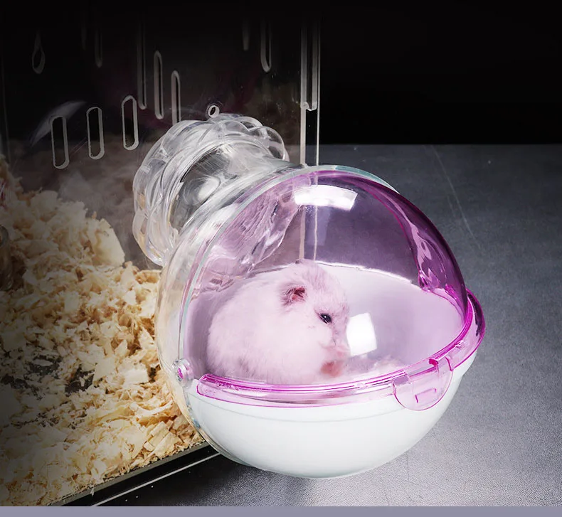 Hamster Bathroom Pet Plastic Hamster Toilet Hamster Cages Acrylic Clear