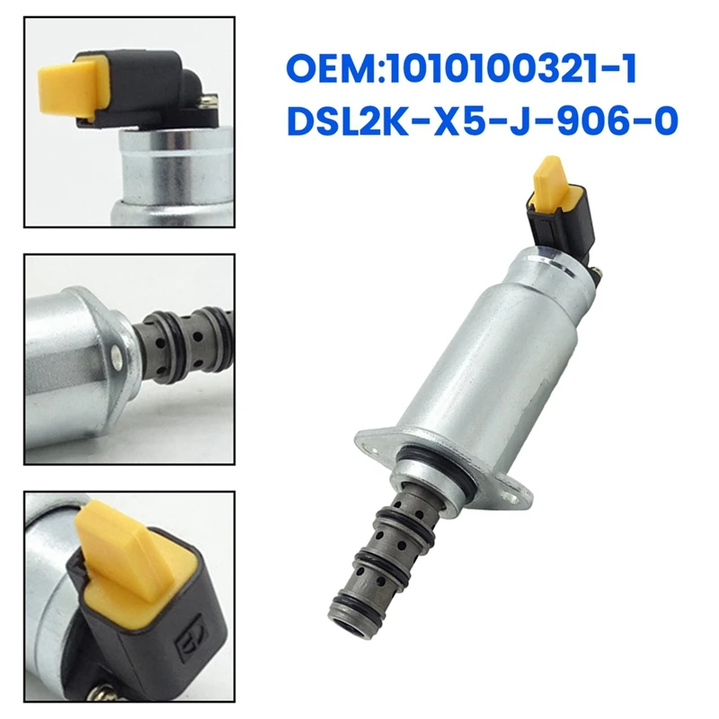 

Diesel Engine Spare Parts Excavator Solenoid Valve 1010100321-1 DSL2K-X5-J-906-0 For Zoomlion