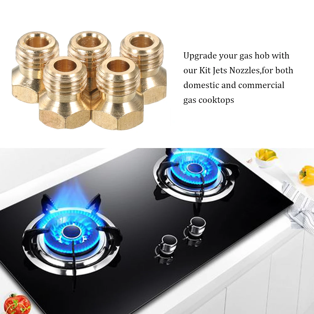 5x Burner Gas Hob LPG Conversion Kit Jets Nozzles Propane Injectors 70 87 70 50 102 Cooker Hobs Gas Cooking Stove Gas Jets images - 6