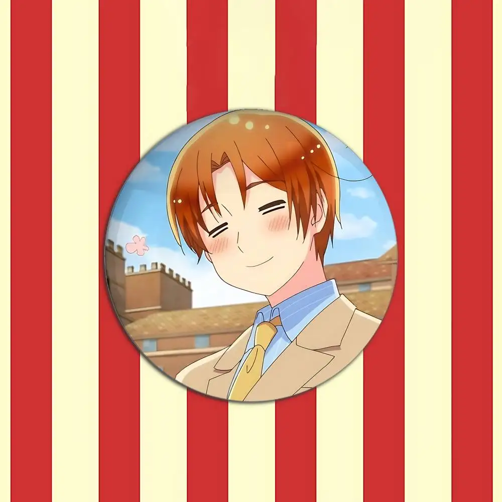 Hetalia World Stars Anime Metal Badge Brooch