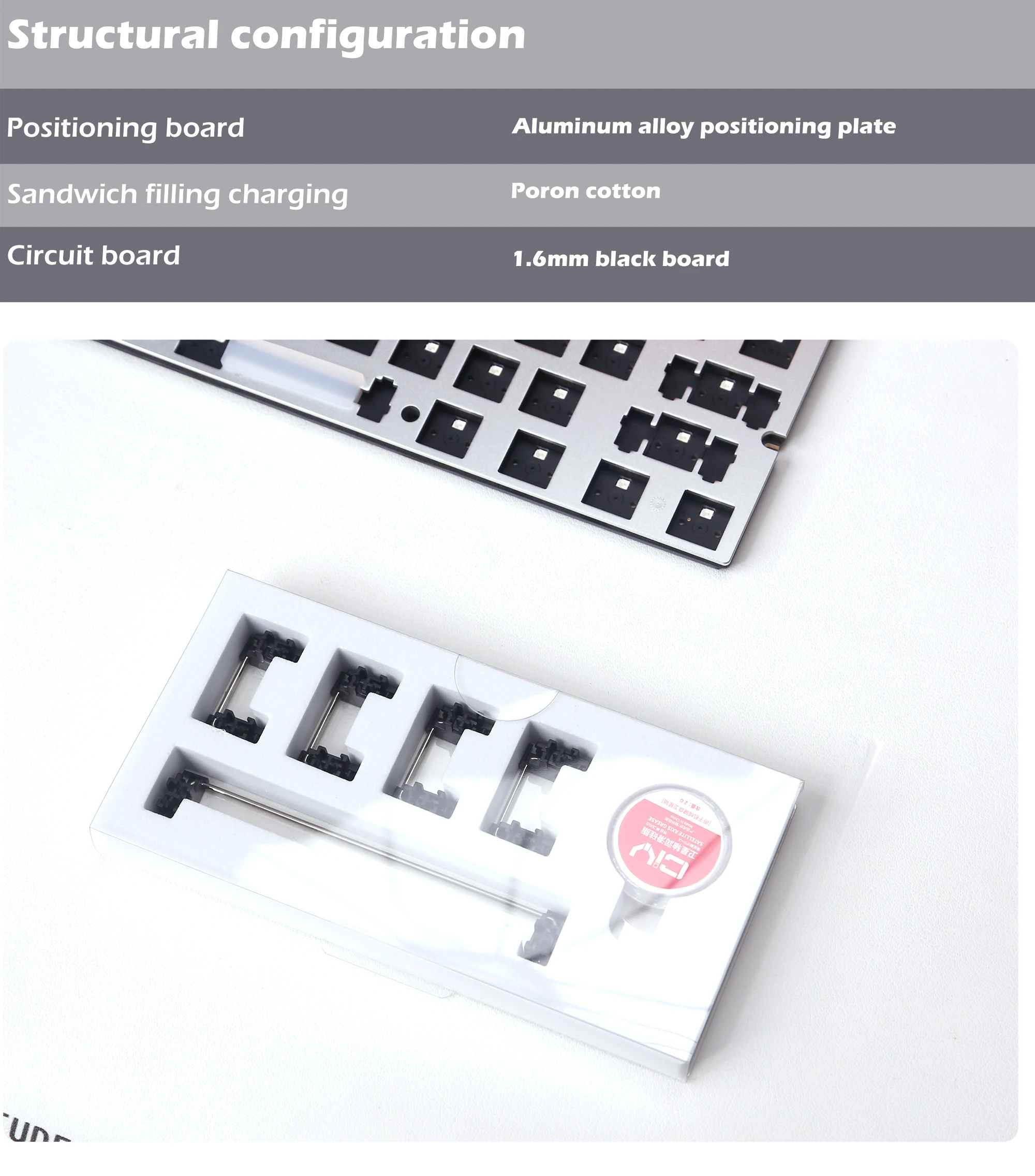 Raven61 Magnetic Axis Keyboard Inner Container PCB Quick