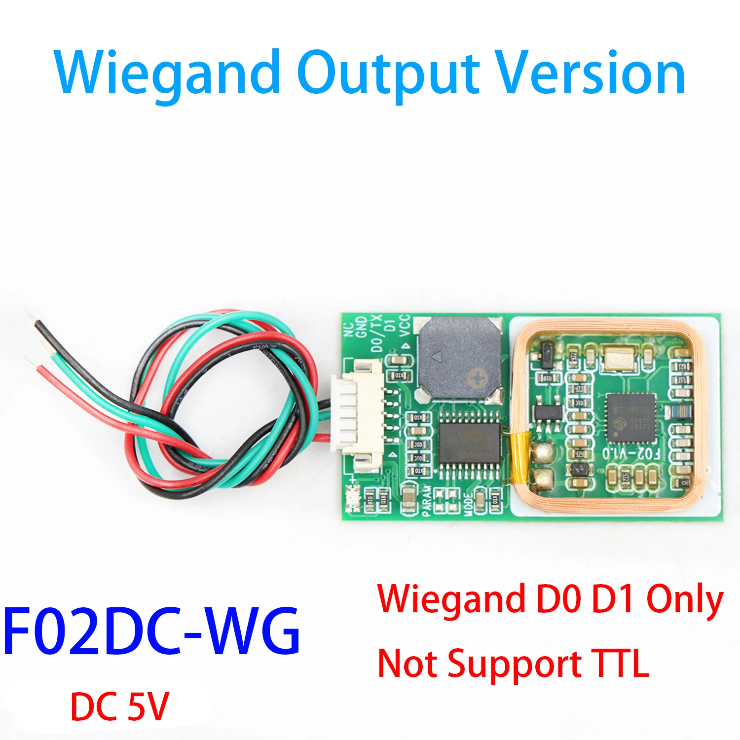 NFC RFID Module S50 13.56Mhz+125Khz Wiegand or UART TTL Output Access Control S