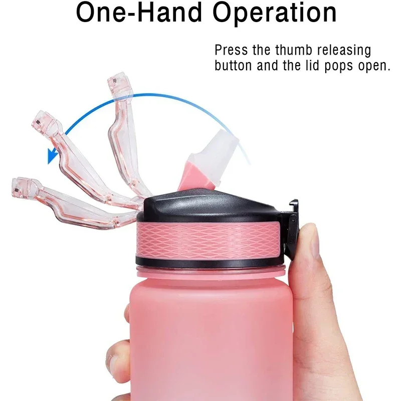 

Sports Bottles Fitness Drinking Travel Gym Sport Motivational Leakproof Outdoor Bottle Water Cups Jugs Liter Portable Pipet