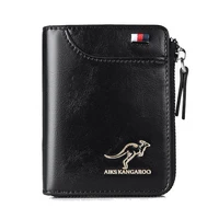 Mens Wallet Leather Business Card Holder Zipper Purse Luxury Wallets for Men RFID Protection Purses Carteira Masculina Luxury - Image 6