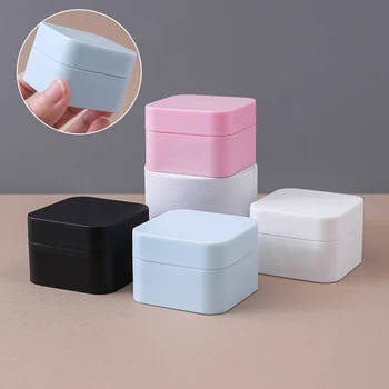 1Pcs Square Tight Waist Container Empty Travel PP Facial Cream Jar Cosmetic Plastic Box Cosmetic Refillable Bottle 10g/30g - Thumbnail 2