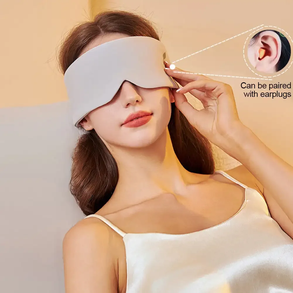 Cotton Silk Sleep Mask Blindfold Eye Cover Eye Patch Women Men Soft Portable Blindfold Travel Eyepatch Sleeping Eye Mask 4