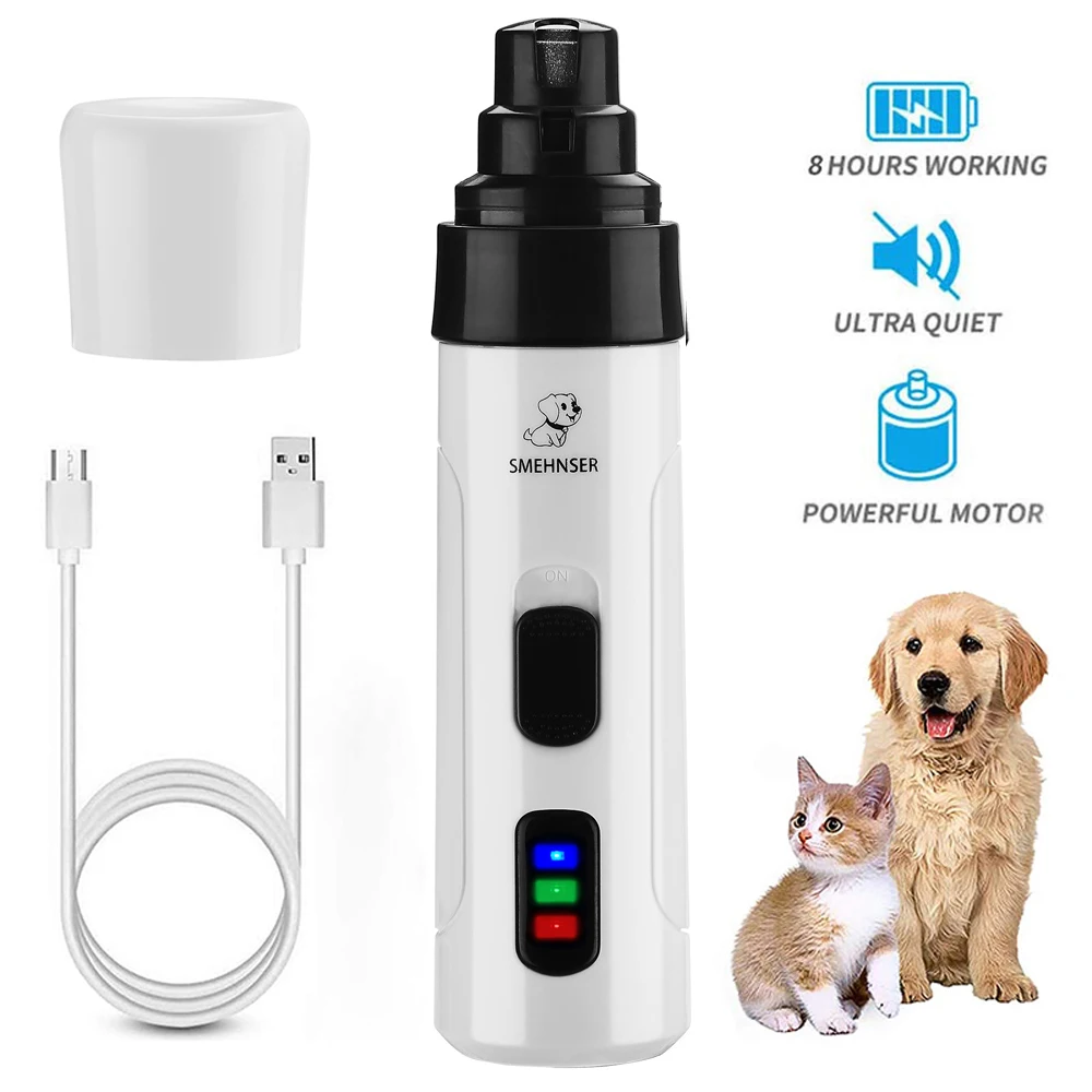 Electric Pet Nail Grinder Cat and Dog Nail Pliers USB Charging Claw Nail Cutting Machine Pet