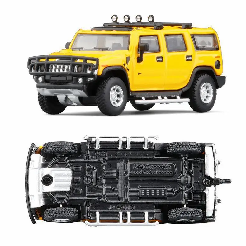 JKM 1:64 Hummer H2 Alloy Car Model Miniature Diecast Toy Vehicles