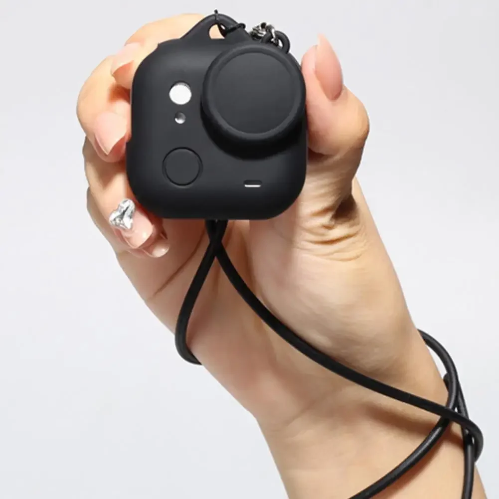 Silicone Protective Cover with Hand Strap - Durable Anti-Drop Camera Lens Case