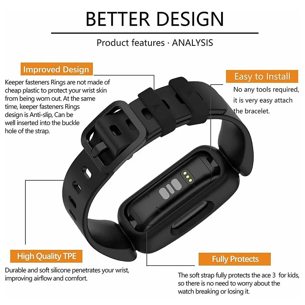 Lot De 6 Bracelets Pour Fitbit Inspire 2/Fitbit Ace 3, Bracelets De