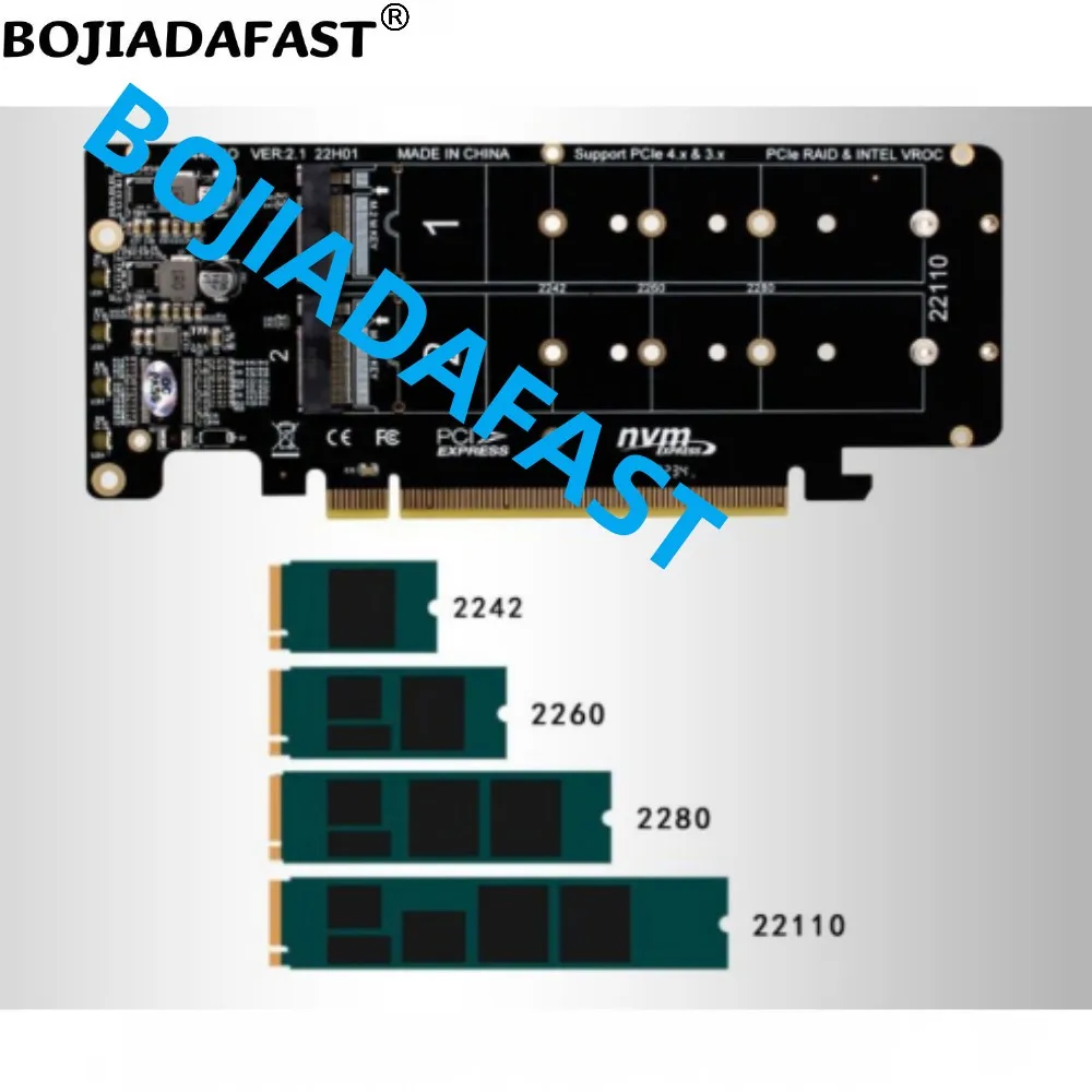 Pci-e 4.0 16x a x Ngff M.2 Chave-m Chave b Mais m Nvme Ssd Conversor Adaptador Cartão Apenas Suporte Placa-mãe Pcie Bifurcação - Imagem 2