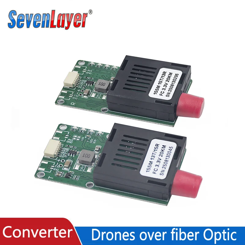 Analog Video TTL over Fiber optic Optical fiber transmitters dedicated to drones