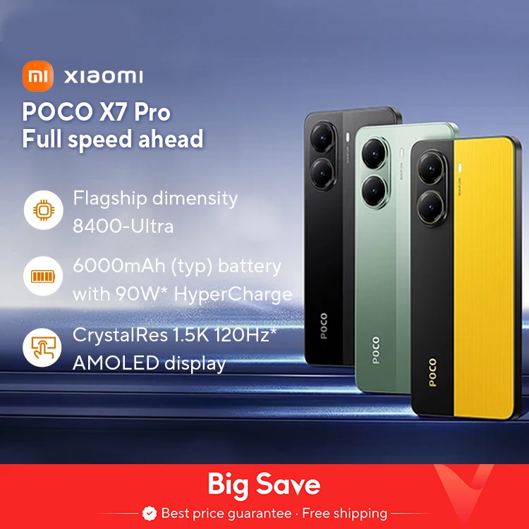 ワールドプレミア】POCO X7 Pro スマートフォン 寸法 8400-Ultra