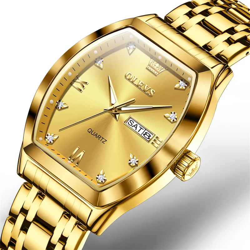 OLEVS Watch Men Top Brand Men Watches Full Steel Waterproof Casual Quartz Date Sport Business Wrist Watch Relogio Masculino