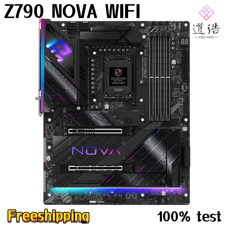 For ASROCK Z790 NOVA WIFI Motherboard 192GB HDMI PCI-E5.0 M.2 LGA 1700 DDR5 ATX Z790 Mainboard 1 S0cc9cd737d8a480b89ed7a79032a3c98q