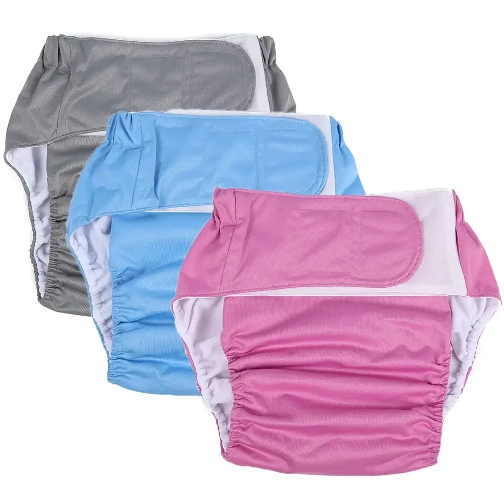 Reusable Adult Diapers Large Size Washable Cloth Diaper for Patients Elderly Men and Women Incontinence Pants
