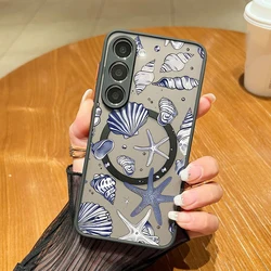 Whale Shark Magnetic Matte Phone Case for Galaxy S23 Ultra (A817)