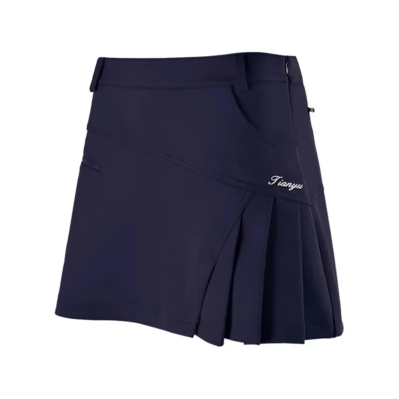 Women Golf Skirts Autumn Women'S Casual Pleated Skirt Athletic Sports Short Skorts Ladies Girl Anti-Exposure