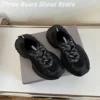 Novelty Mesh Hollow Crystal Patchwork Round-Toes Woman Sneakers Mixed Colors Lace-Up Anti-Slip Platform Heels Zapatillas 35-44 3